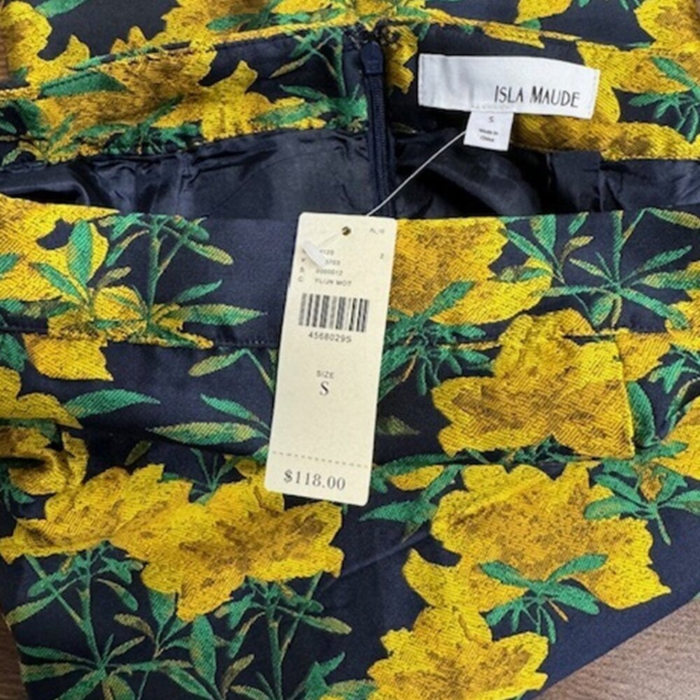 NWT Anthropologie Jardin Jacquard Pencil Skirt - Picture 6 of 7